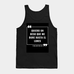 frase de amor, poesía, versos y reflexiones Tank Top